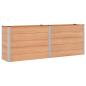 Preview: Hochbeet Braun 250 x 50 x 91 cm WPC und Aluminium