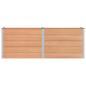 Preview: Hochbeet Braun 250 x 50 x 91 cm WPC und Aluminium