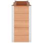 Preview: Hochbeet Braun 250 x 50 x 91 cm WPC und Aluminium