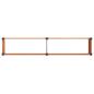 Preview: Hochbeet Braun 250 x 50 x 91 cm WPC und Aluminium