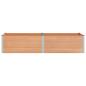 Preview: Hochbeet Braun 250 x 100 x 54 cm WPC und Aluminium