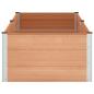 Preview: Hochbeet Braun 250 x 100 x 54 cm WPC und Aluminium
