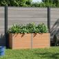 Preview: ARDEBO.de - Hochbeet Braun 250 x 100 x 91 cm WPC und Aluminium