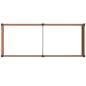Preview: Hochbeet Braun 250 x 100 x 91 cm WPC und Aluminium