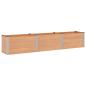 Preview: Hochbeet Braun 300 x 50 x 54 cm WPC und Aluminium