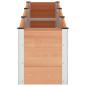 Preview: Hochbeet Braun 300 x 50 x 54 cm WPC und Aluminium