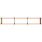Preview: Hochbeet Braun 300 x 50 x 54 cm WPC und Aluminium