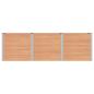 Preview: Hochbeet Braun 300 x 50 x 91 cm WPC und Aluminium