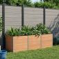 Preview: ARDEBO.de - Hochbeet Braun 300 x 100 x 91 cm WPC und Aluminium