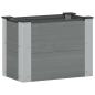 Preview: Hochbeet Grau 50 x 30 x 36 cm WPC und Aluminium