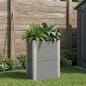 Preview: ARDEBO.de - Hochbeet Grau 50 x 30 x 72 cm WPC und Aluminium