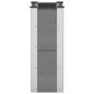 Preview: Hochbeet Grau 50 x 30 x 72 cm WPC und Aluminium