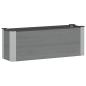 Preview: Hochbeet Grau 100 x 30 36 cm WPC und Aluminium
