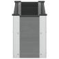 Preview: Hochbeet Grau 100 x 30 36 cm WPC und Aluminium