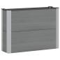 Preview: Hochbeet Grau 100 x 30 x 72 cm WPC und Aluminium
