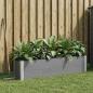 Preview: ARDEBO.de - Hochbeet Grau 150 x 30 x 36 cm WPC und Aluminium