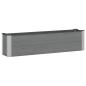 Preview: Hochbeet Grau 150 x 30 x 36 cm WPC und Aluminium
