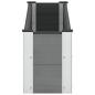 Preview: Hochbeet Grau 150 x 30 x 36 cm WPC und Aluminium