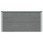 Preview: Hochbeet Grau 150 x 30 x 72 cm WPC und Aluminium