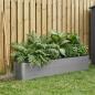 Preview: ARDEBO.de - Hochbeet Grau 200 x 30 x 36 cm WPC und Aluminium