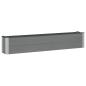 Preview: Hochbeet Grau 200 x 30 x 36 cm WPC und Aluminium