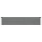 Preview: Hochbeet Grau 200 x 30 x 36 cm WPC und Aluminium