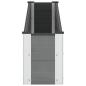 Preview: Hochbeet Grau 200 x 30 x 36 cm WPC und Aluminium