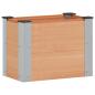 Preview: Hochbeet Braun 50 x 30 x 36 cm WPC und Aluminium