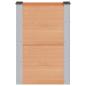 Preview: Hochbeet Braun 50 x 30 x 72 cm WPC und Aluminium
