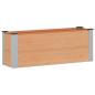 Preview: Hochbeet Braun 100 x 30 x 36 cm WPC und Aluminium
