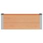 Preview: Hochbeet Braun 100 x 30 x 36 cm WPC und Aluminium