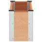 Preview: Hochbeet Braun 100 x 30 x 36 cm WPC und Aluminium
