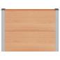 Preview: Hochbeet Braun 100 x 30 x 72 cm WPC und Aluminium