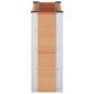 Preview: Hochbeet Braun 100 x 30 x 72 cm WPC und Aluminium