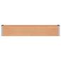 Preview: Hochbeet Braun 200 x 30 x 36 cm WPC und Aluminium