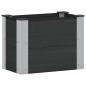 Preview: Hochbeet Schwarz 50 x 30 x 36 cm WPC und Aluminium