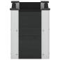 Preview: Hochbeet Schwarz 50 x 30 x 36 cm WPC und Aluminium