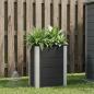 Preview: ARDEBO.de - Hochbeet Schwarz 50 x 30 x 72 cm WPC und Aluminium