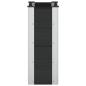 Preview: Hochbeet Schwarz 50 x 30 x 72 cm WPC und Aluminium