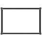 Preview: Hochbeet Schwarz 50 x 30 x 72 cm WPC und Aluminium