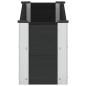 Preview: Hochbeet Schwarz 100 x 30 x 36 cm WPC und Aluminium