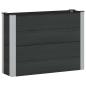 Preview: Hochbeet Schwarz 100 x 30 x 72 cm WPC und Aluminium