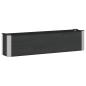 Preview: Hochbeet Schwarz 150 x 30 x 36 cm WPC und Aluminium