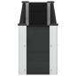 Preview: Hochbeet Schwarz 150 x 30 x 36 cm WPC und Aluminium