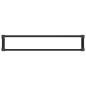 Preview: Hochbeet Schwarz 150 x 30 x 36 cm WPC und Aluminium