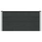 Preview: Hochbeet Schwarz 150 x 30 x 72 cm WPC und Aluminium