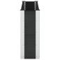 Preview: Hochbeet Schwarz 150 x 30 x 72 cm WPC und Aluminium