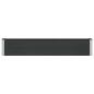 Preview: Hochbeet Schwarz 200 x 30 x 36 cm WPC und Aluminium