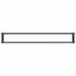Preview: Hochbeet Schwarz 200 x 30 x 36 cm WPC und Aluminium