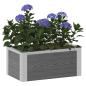 Preview: Hochbeet Grau 50 x 30 x 22 cm WPC und Aluminium